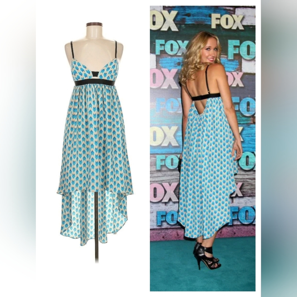 Millau Blue Patterned Women's Dress